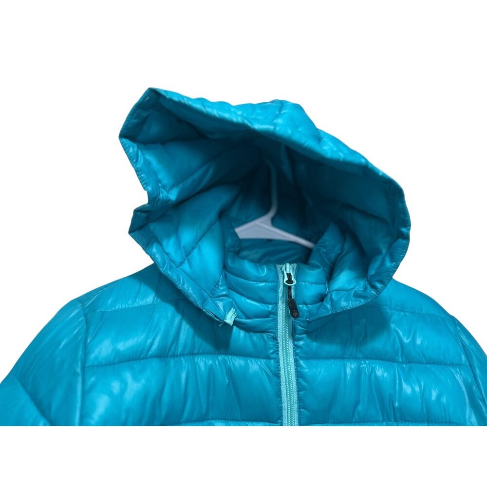 Boulder Gear Puffer Coat Jacket Women Medium Blue Winter Removable Hoodie Quilte - Picture 15 of 16